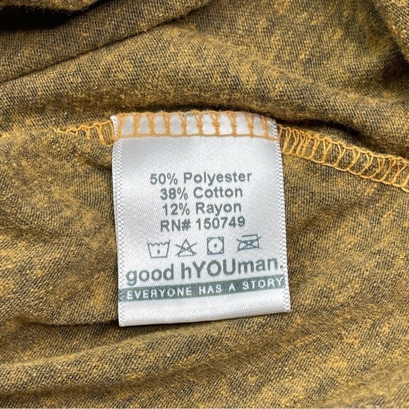 good hYOUman Tank Top Yellow Grey Stretchy Comfy Summer Beach Vacation Athletic - Picture 10 of 11